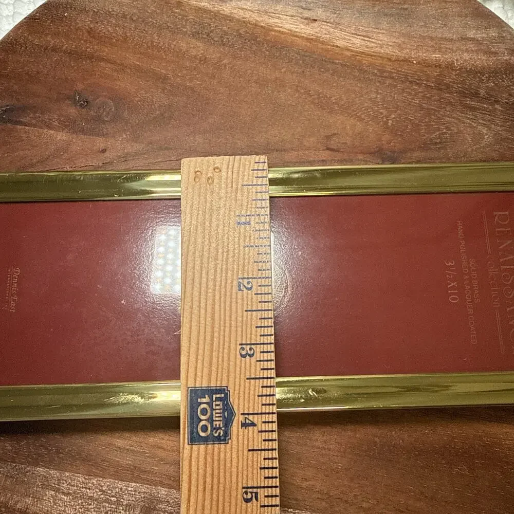 Reniassance Collection Dennis East Solid Brass Photo Frame 3.5